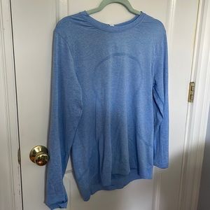 Lululemon blue Nile heather relaxed fit swiftly long sleeve